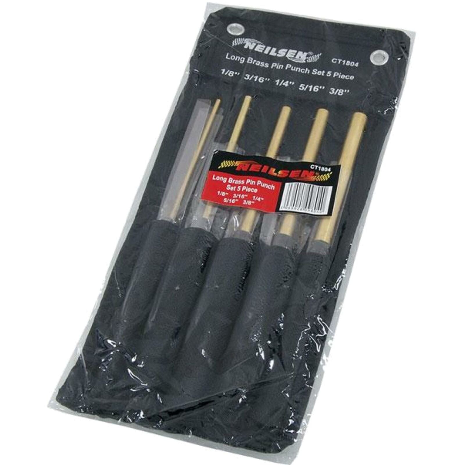 Neilsen 5pc Extra Long Brass Pin Punch Set Hand Tool Mechanical Holes Punches Neilsen 5pc Extra Long Brass Pin Punch Set Hand Tool Mechanical Holes Punches