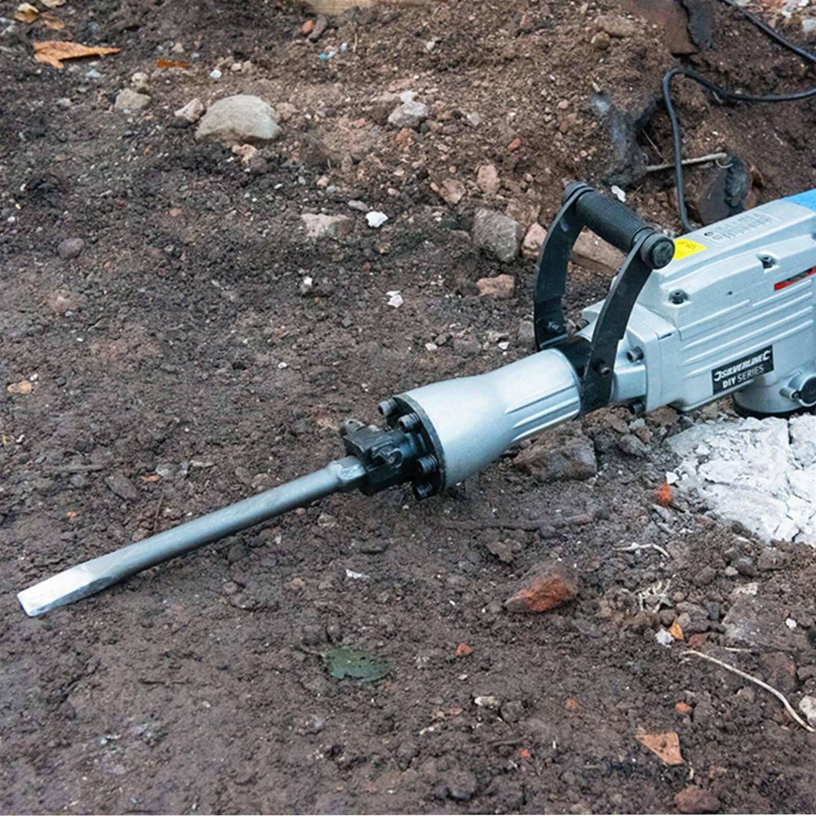 Silverline Electric Demolition Jack Hammer Drill Concrete Breaker Chisel 1500w Silverline Electric Demolition Jack Hammer Drill Concrete Breaker Chisel 1500w
