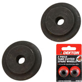 Dekton Tube Pipe Cutter Spare Replacement Slicer Blades 2pc 15mm & 22mm
