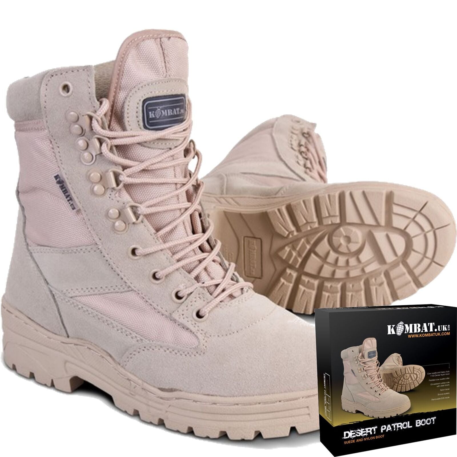 Kombat UK Desert Army Military Mens Tactical Combat Cadet Patrol Recon Boots Kombat UK Desert Army Military Mens Tactical Combat Cadet Patrol Recon Boots