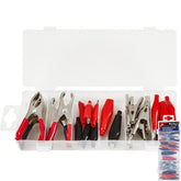 BlueSpot 28pc Assorted Electrical DIY Crocodile Alligator Spring Clip Set