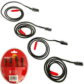 Amtech 4pc Flexible Drain Unblocker Cleaner Clog Remover Sink Shower Plug Snake