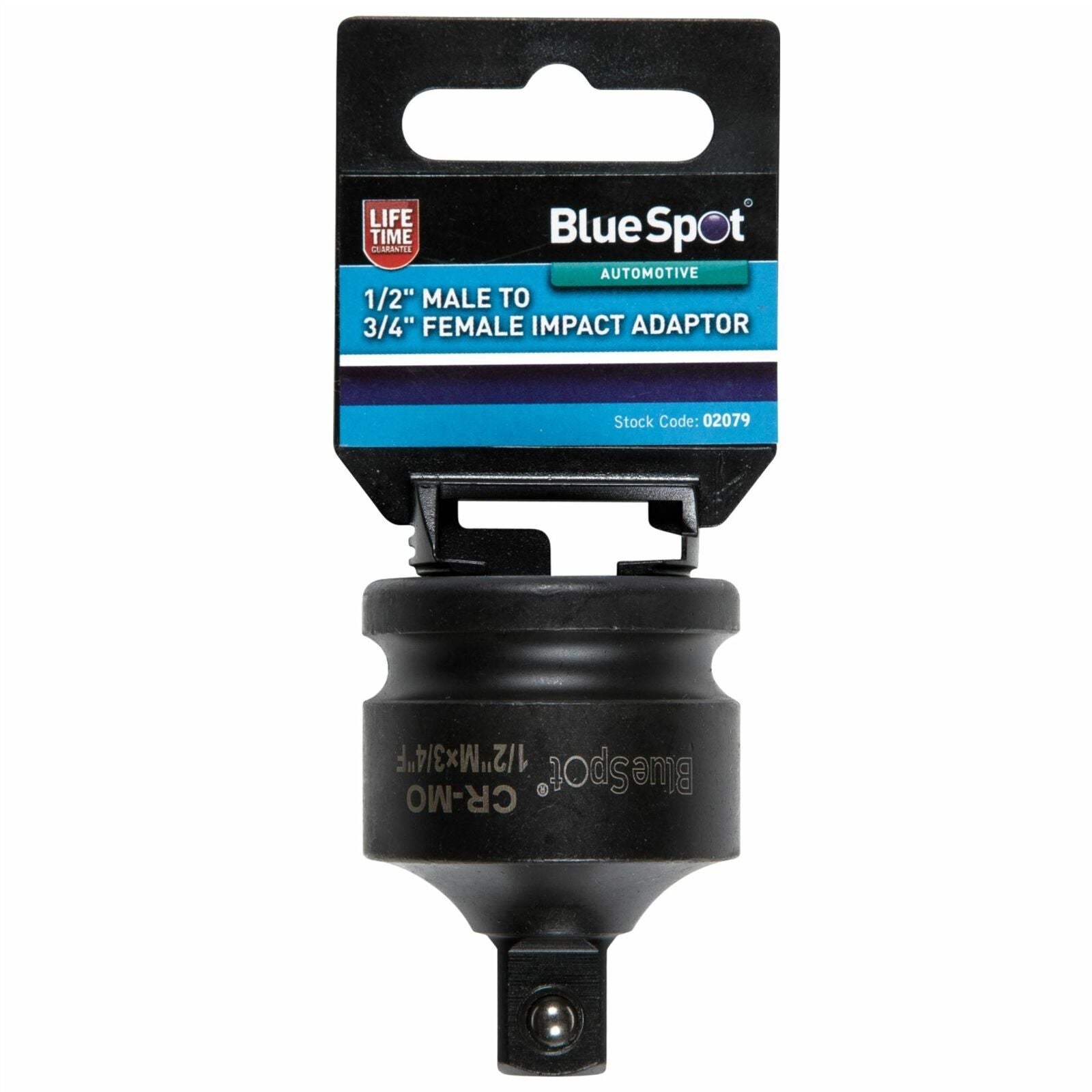 BlueSpot Impact Adaptor Socket Reducer From 3/4" Female to 1/2" Male Drive BlueSpot Impact Adaptor Socket Reducer From 3/4" Female to 1/2" Male Drive