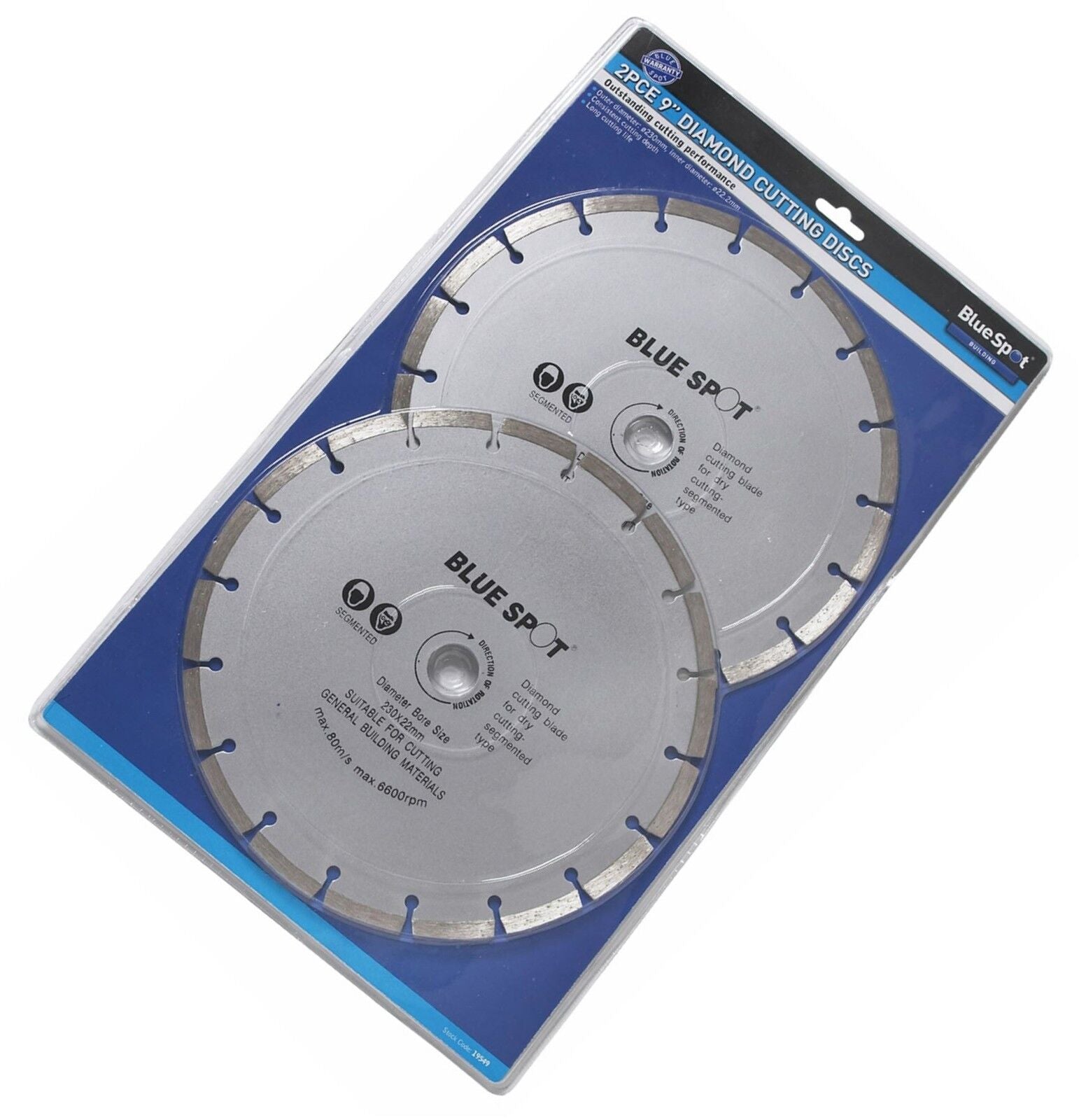 Silverline 2 x 230mm Diamond Cutting Disc 9" Inch Diamond Blade Angle Grinder Silverline 2 x 230mm Diamond Cutting Disc 9" Inch Diamond Blade Angle Grinder
