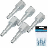BlueSpot 5pc Air Line Fittings Hose Compressor Bayonet Connector 1/4" BSP Female