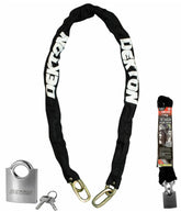 Dekton Security Steel 1m Chain And Padlock Bike Bicycle Motorbike Motorcycle