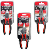 Dekton Pliers Combination Diagonal Side Cutters Long Nose 150mm / 6" Plier