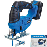 Silverline 18V Electric Jigsaw Variable Speed Cutter For Wood Metal 2ah Battery