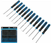 Bluespot 12pc Pick And Hook Set Plus Precision Screwdriver Torx Flat & Phillips