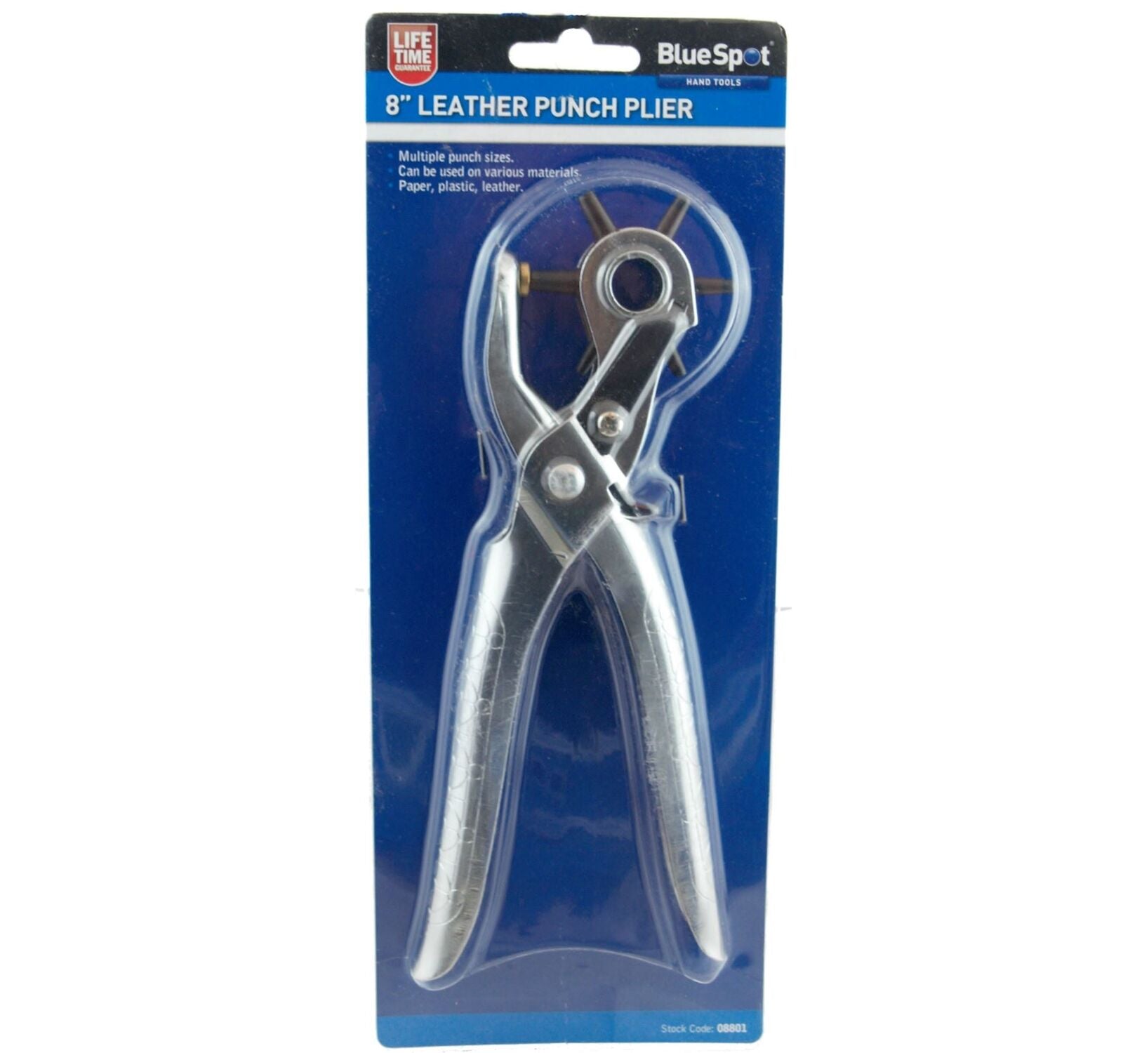 BlueSpot Hole Making Punch Pliers Leather Belt Tool Heavy Duty Kit 6 Sizes BlueSpot Hole Making Punch Pliers Leather Belt Tool Heavy Duty Kit 6 Sizes