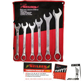 Neilsen 6pc Jumbo Metric Polished Combination Spanner Wrench Set 33mm - 50mm