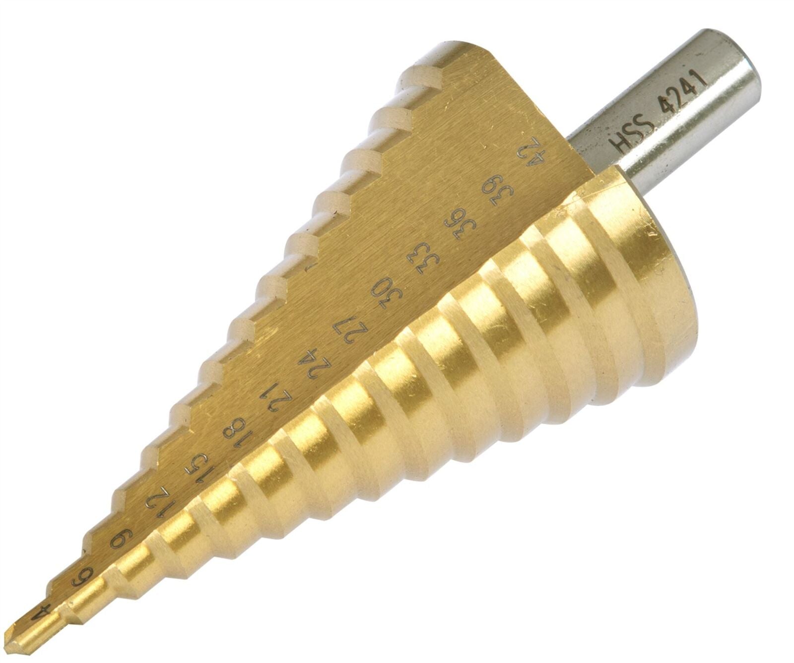 BlueSpot Step Drill HSS Steel Titanium Cone Bit Hole Metal Cutter Tool 4 - 42mm BlueSpot Step Drill HSS Steel Titanium Cone Bit Hole Metal Cutter Tool 4 - 42mm