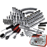 Neilsen 171pc Socket Bit Tool Set Ratchet Handle Spanners 1/4" 1/2" 3/8" Drive