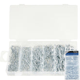 BlueSpot 120pc Assorted DIY Workshop Storage Automotive Hair Pin And R Clip Set