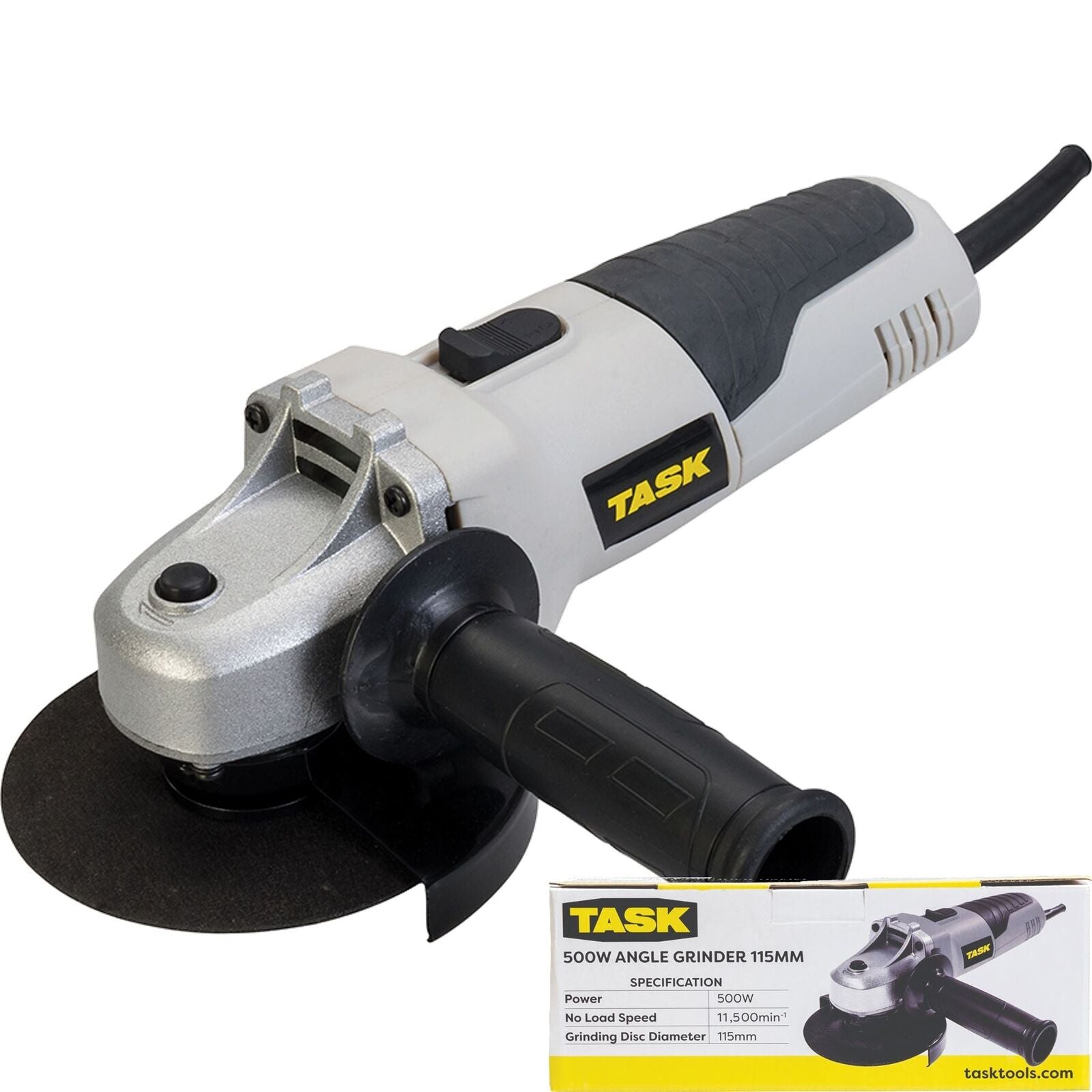 Task 500w Electric Cutting Grinding Angle Grinder 4.5" 115mm 240v Cutter Task 500w Electric Cutting Grinding Angle Grinder 4.5" 115mm 240v Cutter