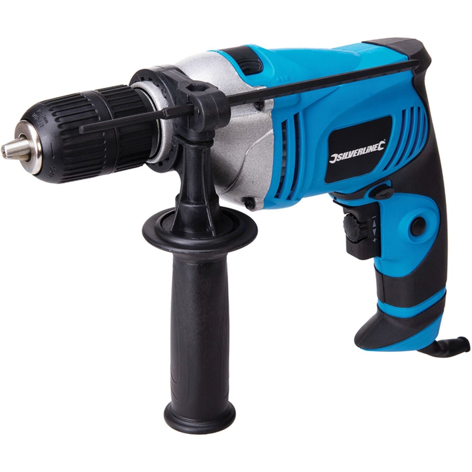 Silverline 710W 13mm Variable Speed Impact Corded Rotary Electric Hammer Drill Silverline 710W 13mm Variable Speed Impact Corded Rotary Electric Hammer Drill