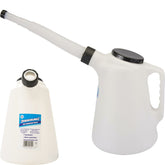 Silverline 5 Litre Graduated Pourer Container Measuring Oil Fluid Measuring Jug