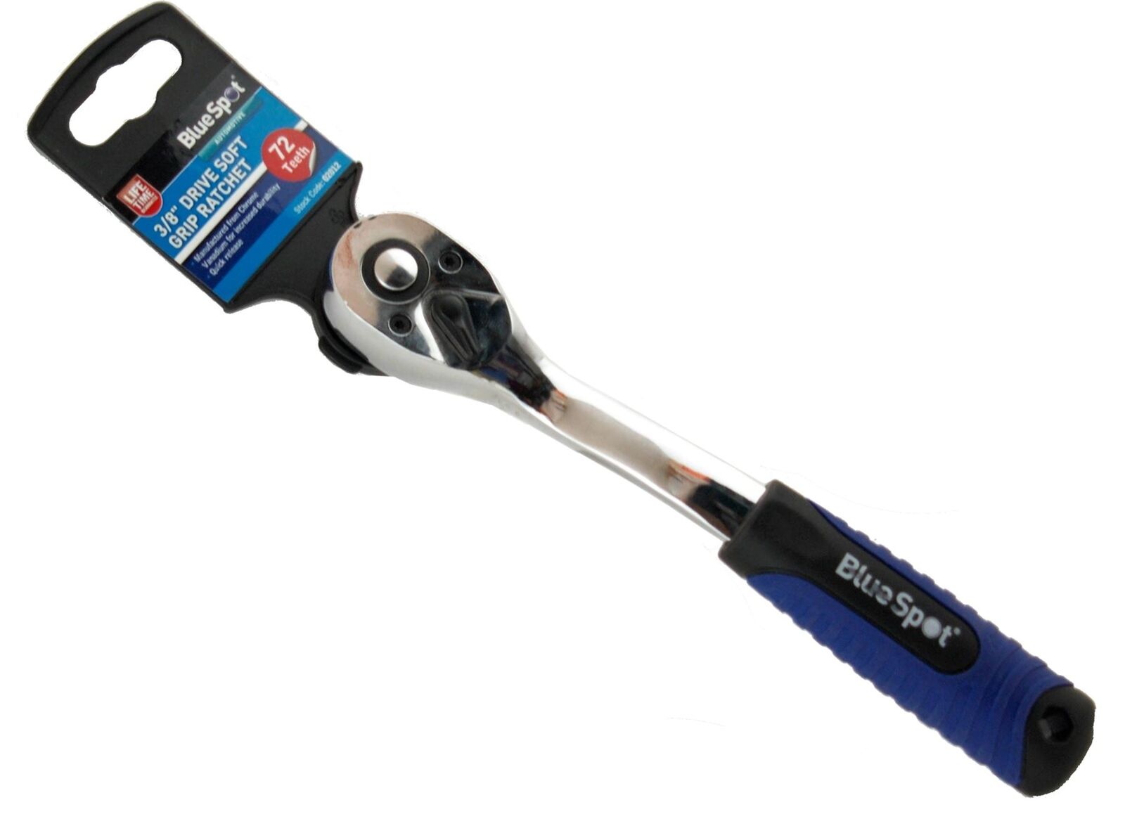Bluespot Socket Ratchet Soft Grip Handle Quick Release 72 Teeth 3/8" Drive Bluespot Socket Ratchet Soft Grip Handle Quick Release 72 Teeth 3/8" Drive