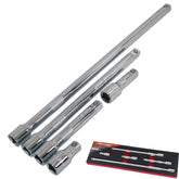 Neilsen 5pc 1/2" Drive Socket Extension Bar Set 50 75 125 250 & 375mm Long