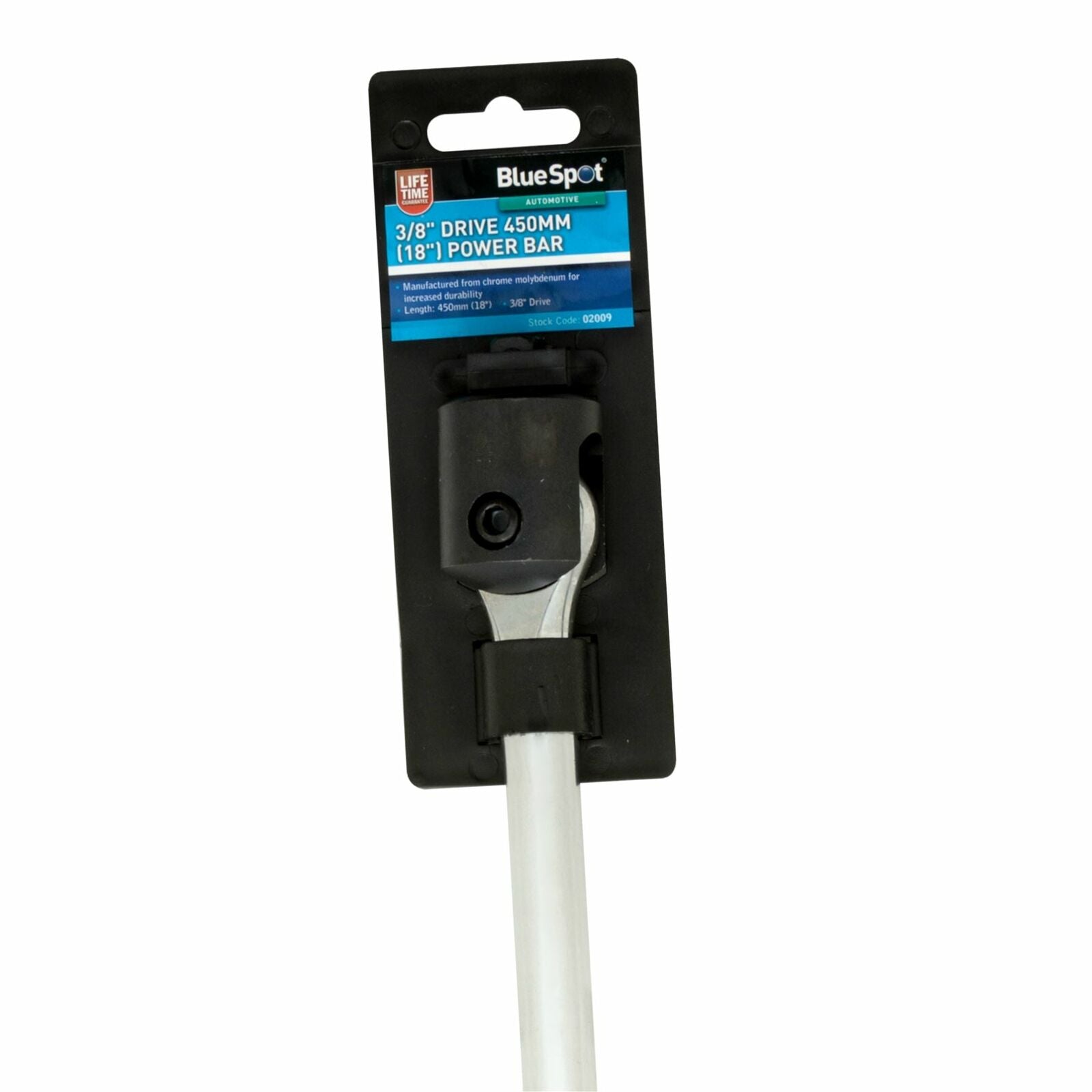 BlueSpot Flexi Head Knuckle Power Breaker Bar Wrench 3/8" Drive 450mm Long BlueSpot Flexi Head Knuckle Power Breaker Bar Wrench 3/8" Drive 450mm Long