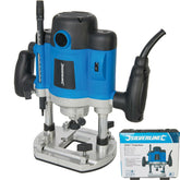 Silverline 2050W Electric Woodworking DIY Plunge Router Cutter Power Tool 1/2"