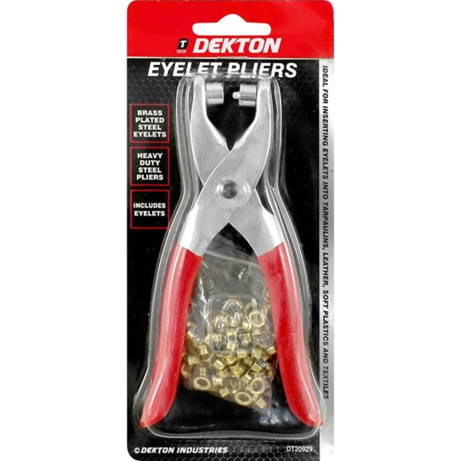 Dekton Leather Eyelet Plier Punch Puncher Belts Cut Hole Maker Tool 100 Eyelets Dekton Leather Eyelet Plier Punch Puncher Belts Cut Hole Maker Tool 100 Eyelets