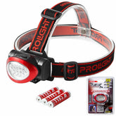 Dekton LED Head Torch Headlamp Light 55 Lumens 10M Range With AAA Batteries