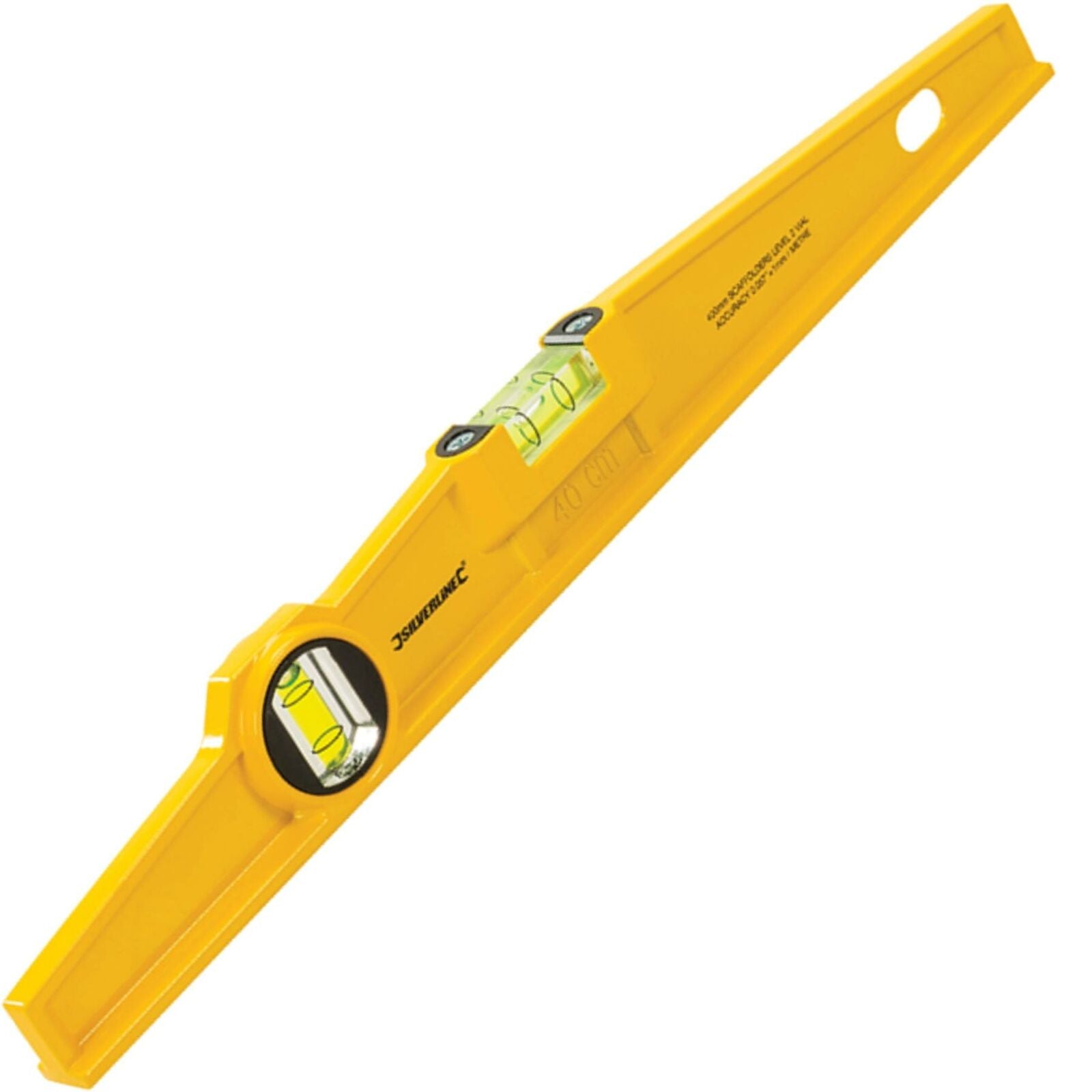 Silverline Torpedo Boat Metal Spirit Level Scaffolder Scaffolding Tool 400mm 16" Silverline Torpedo Boat Metal Spirit Level Scaffolder Scaffolding Tool 400mm 16"