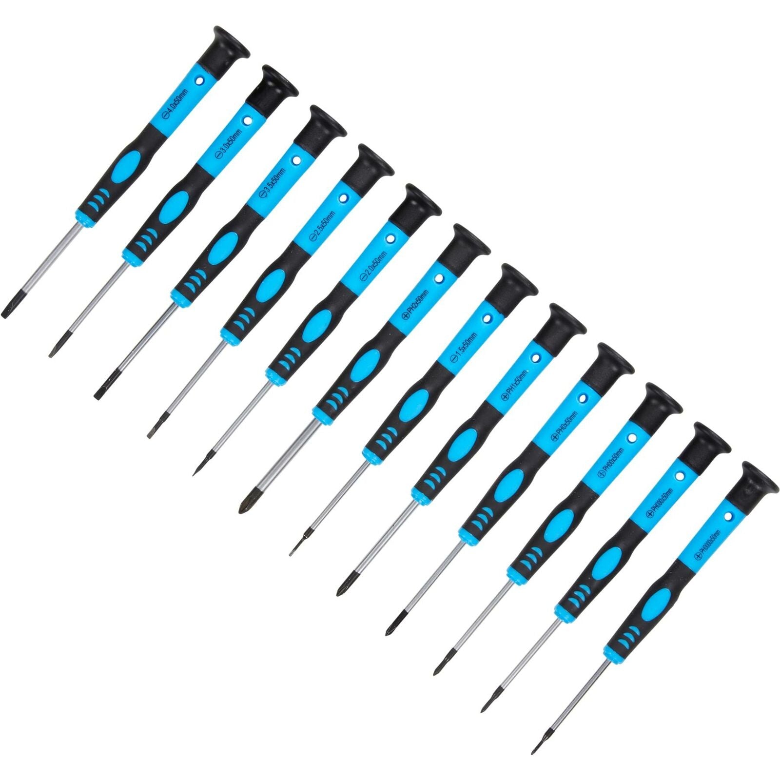 BlueSpot Precision Screwdriver Set Magnetic Tips PC Repair Phillips Slotted 12pc BlueSpot Precision Screwdriver Set Magnetic Tips PC Repair Phillips Slotted 12pc