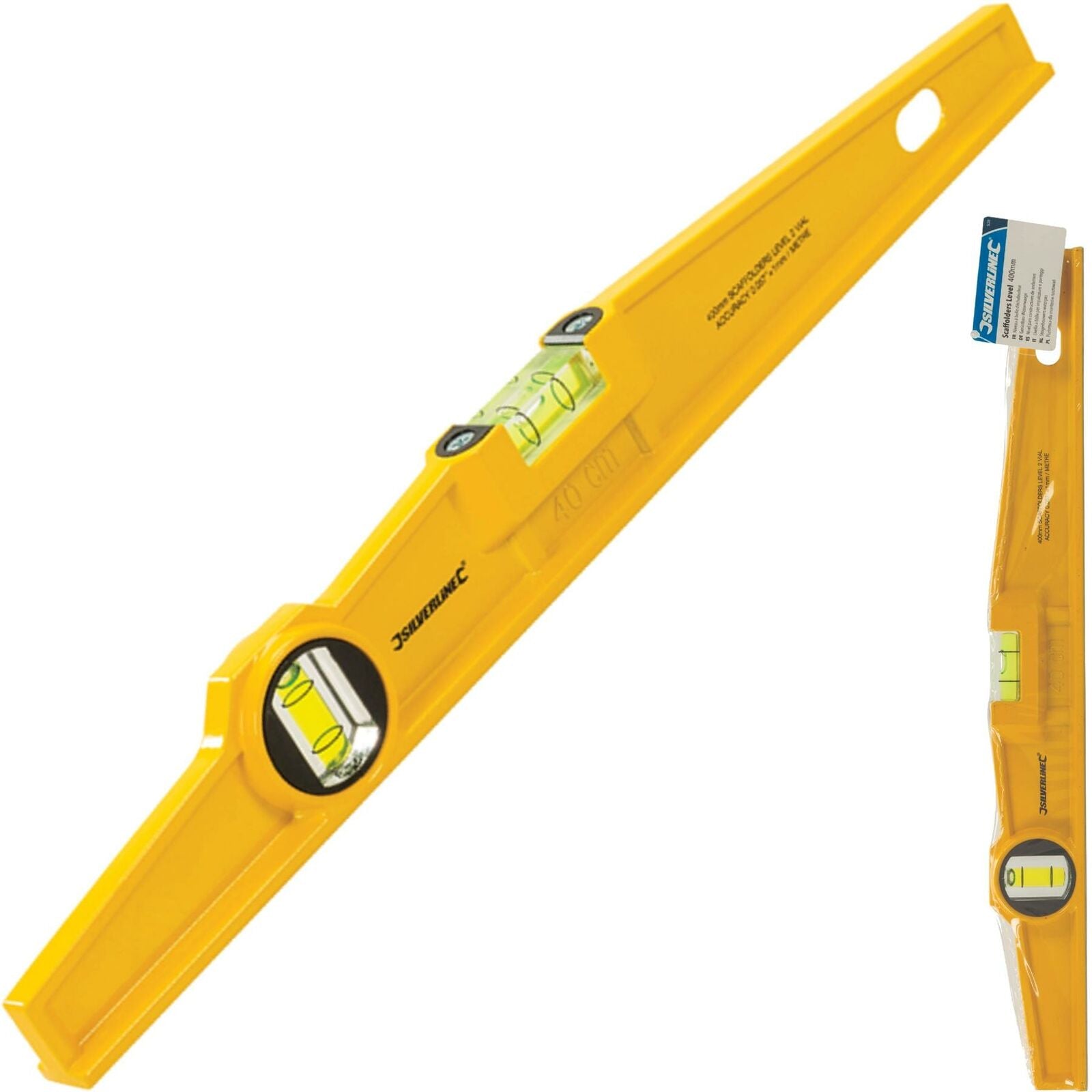 Silverline Torpedo Boat Metal Spirit Level Scaffolder Scaffolding Tool 400mm 16" Silverline Torpedo Boat Metal Spirit Level Scaffolder Scaffolding Tool 400mm 16"