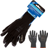 BlueSpot 12pc Nitrile Coated Work Gloves Builders Mechanical Gardening Glove