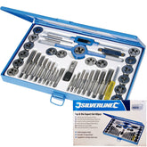 Silverline 40pc Metric Tap and Die Set M3 M4 M5 M6 M7 M8 M10 M12 Thread Cutter