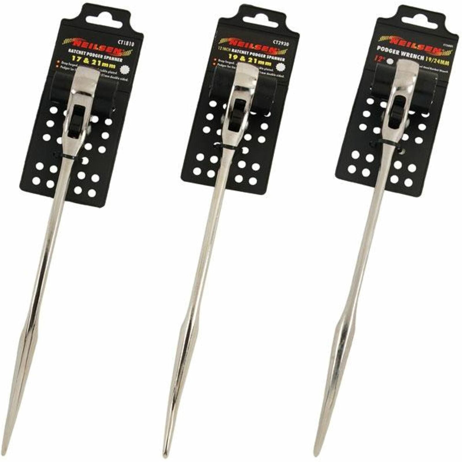 Neilsen Ratchet Podger Steel Erecting scaffold Scaffolding Spanner 17mm - 24mm Neilsen Ratchet Podger Steel Erecting scaffold Scaffolding Spanner 17mm - 24mm