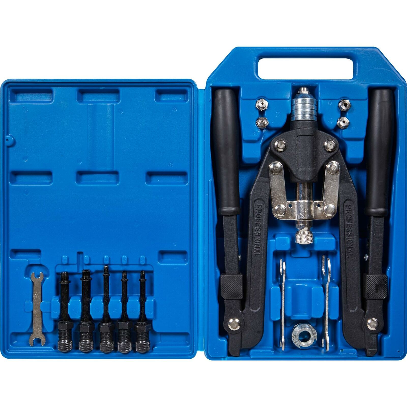 BlueSpot Long Arm Rivet 3.2-6.4 Threaded Nut Riveter M4-M10 Setting Gun Tool Set BlueSpot Long Arm Rivet 3.2-6.4 Threaded Nut Riveter M4-M10 Setting Gun Tool Set