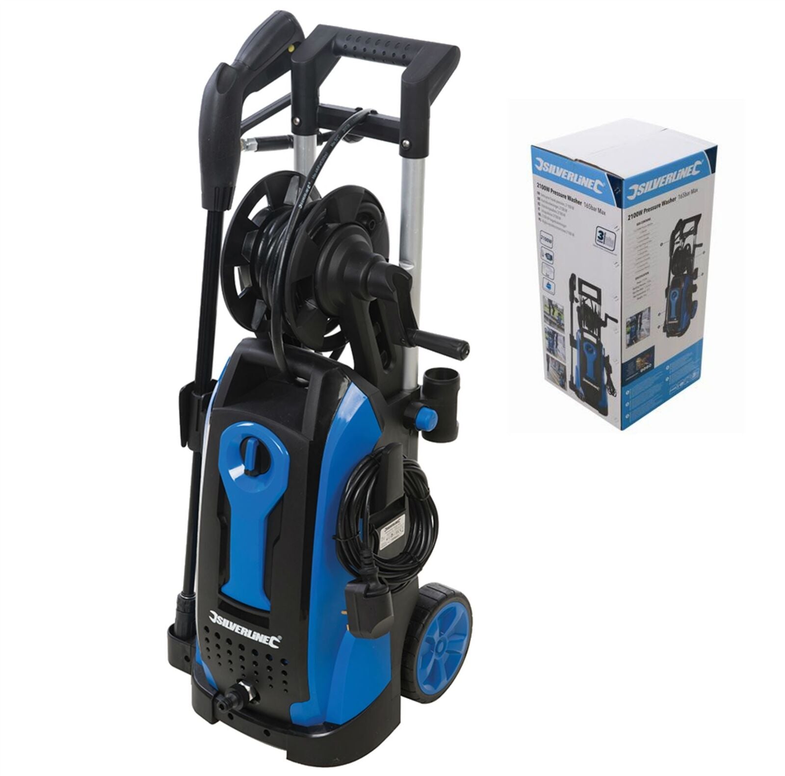 Silverline Electric Pressure Washer Power Jet Wash Garden Patio Home Car 2100W Silverline Electric Pressure Washer Power Jet Wash Garden Patio Home Car 2100W