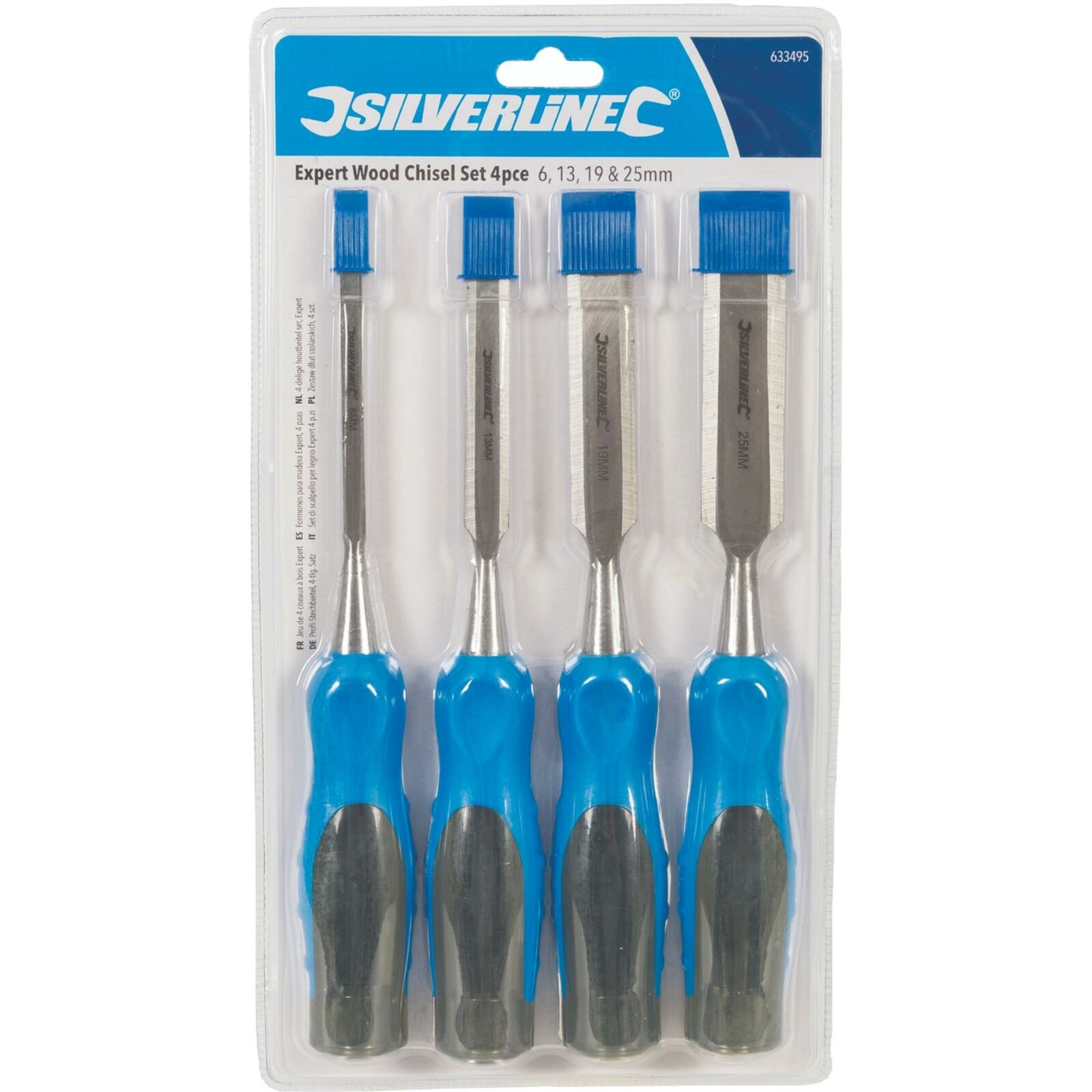 Silverline 4pc Wood Bevel Edge Carpentry Joiner Woodwork Chisel Expert Set Silverline 4pc Wood Bevel Edge Carpentry Joiner Woodwork Chisel Expert Set