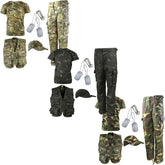 Kombat Kids Camo Explorer Kit Outfit Army Soldier Hunting Cap Set Age 3 - 13