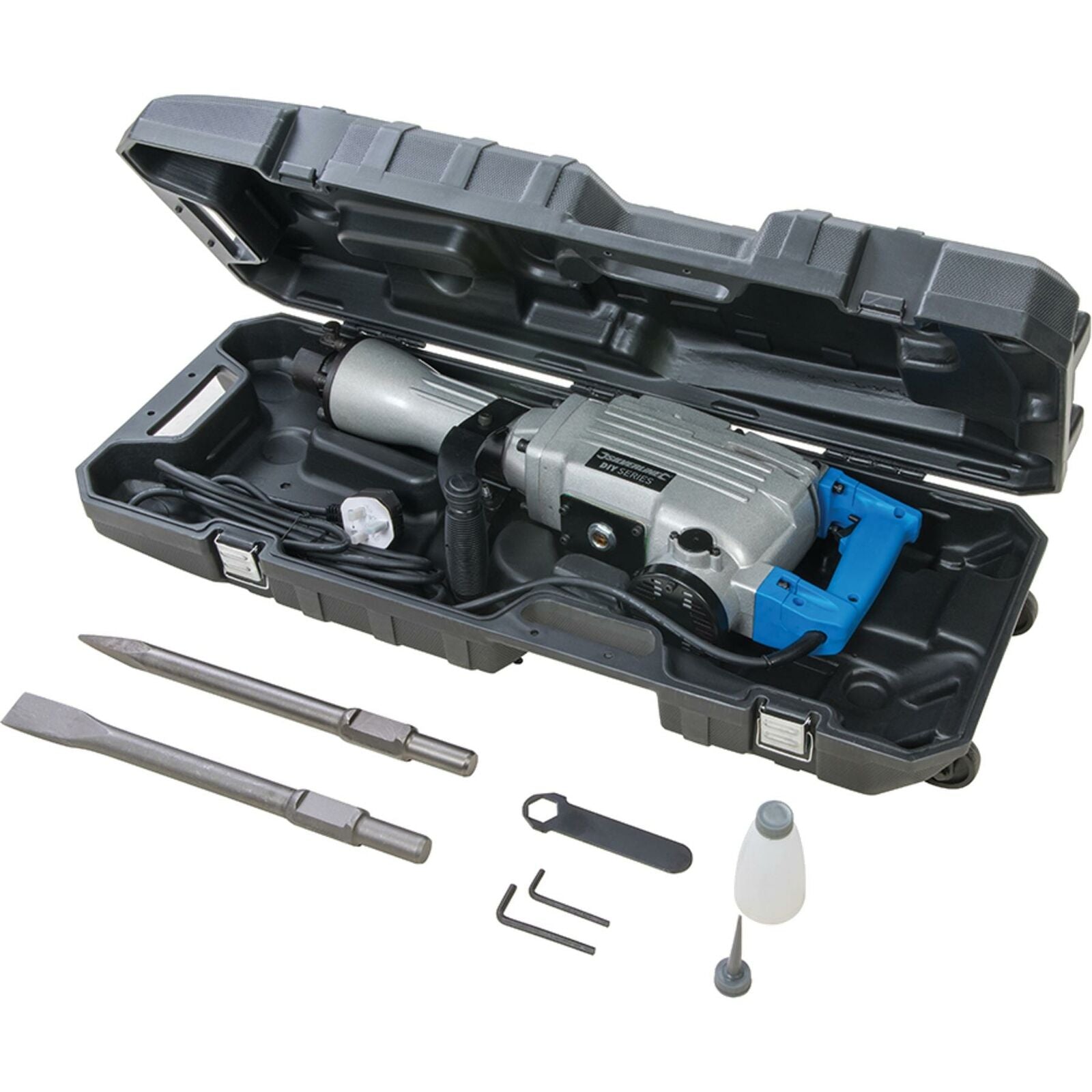 Silverline Electric Demolition Jack Hammer Drill Concrete Breaker Chisel 1500w Silverline Electric Demolition Jack Hammer Drill Concrete Breaker Chisel 1500w