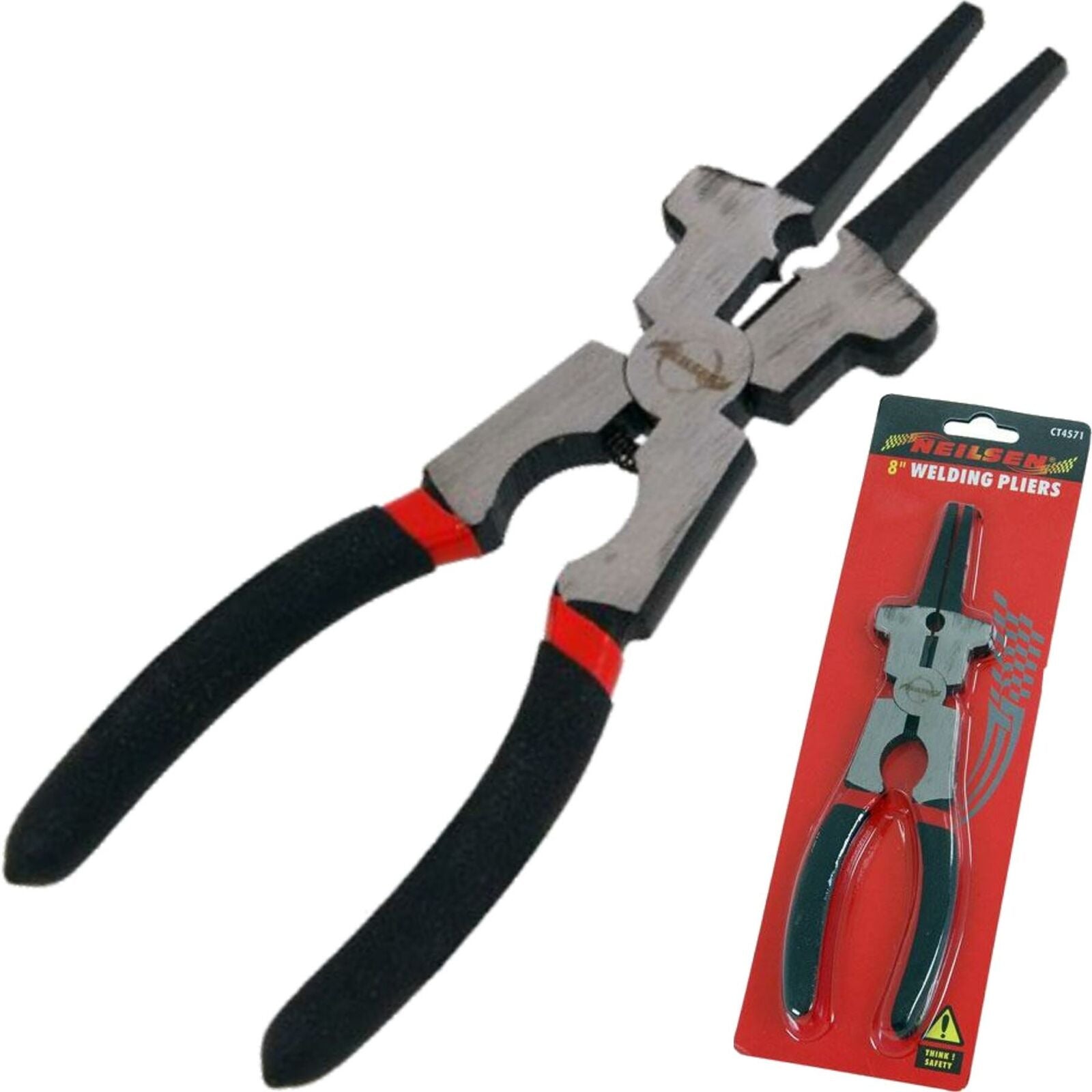 Neilsen Metal Welding Mig Hammer Head Pliers Pincers 8" Tool Grips Neilsen Metal Welding Mig Hammer Head Pliers Pincers 8" Tool Grips