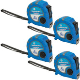 Silverline 4 Pack Of 5m Tape Measure Imperial Metric Scale Dual Lock 16ft