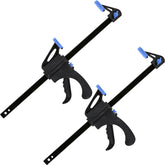 BlueSpot 2pc Quick Grip Speed Ratchet Vice Bar Clamps 150mm Rapid Clamp Set 6"