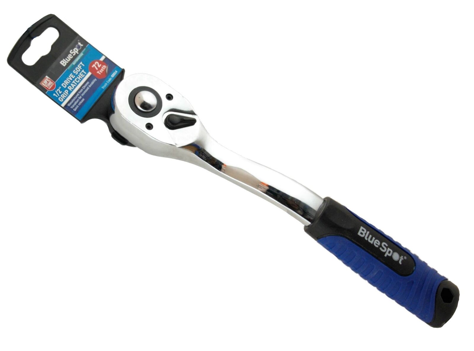 Bluespot Socket Ratchet Soft Grip Handle Quick Release 72 Teeth 1/2" Drive Bluespot Socket Ratchet Soft Grip Handle Quick Release 72 Teeth 1/2" Drive