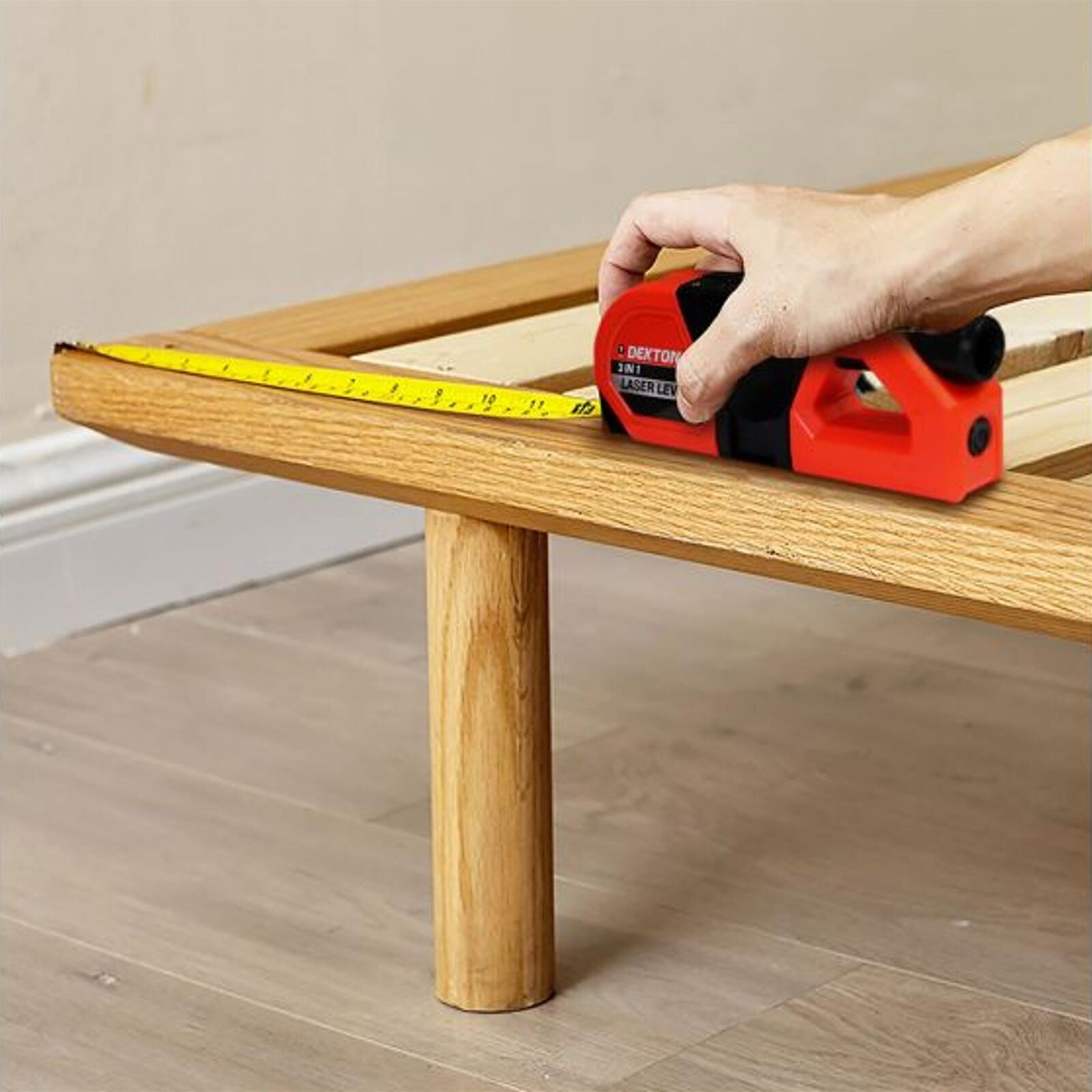 Dekton 3 In 1 Multipurpose Pin-point Laser Spirit Level With Tape Measure Dekton 3 In 1 Multipurpose Pin-point Laser Spirit Level With Tape Measure