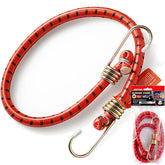 Dekton 12mm Elastic Stretch Bungee Cords Hooks Cables Tie Down Straps Rope 48"
