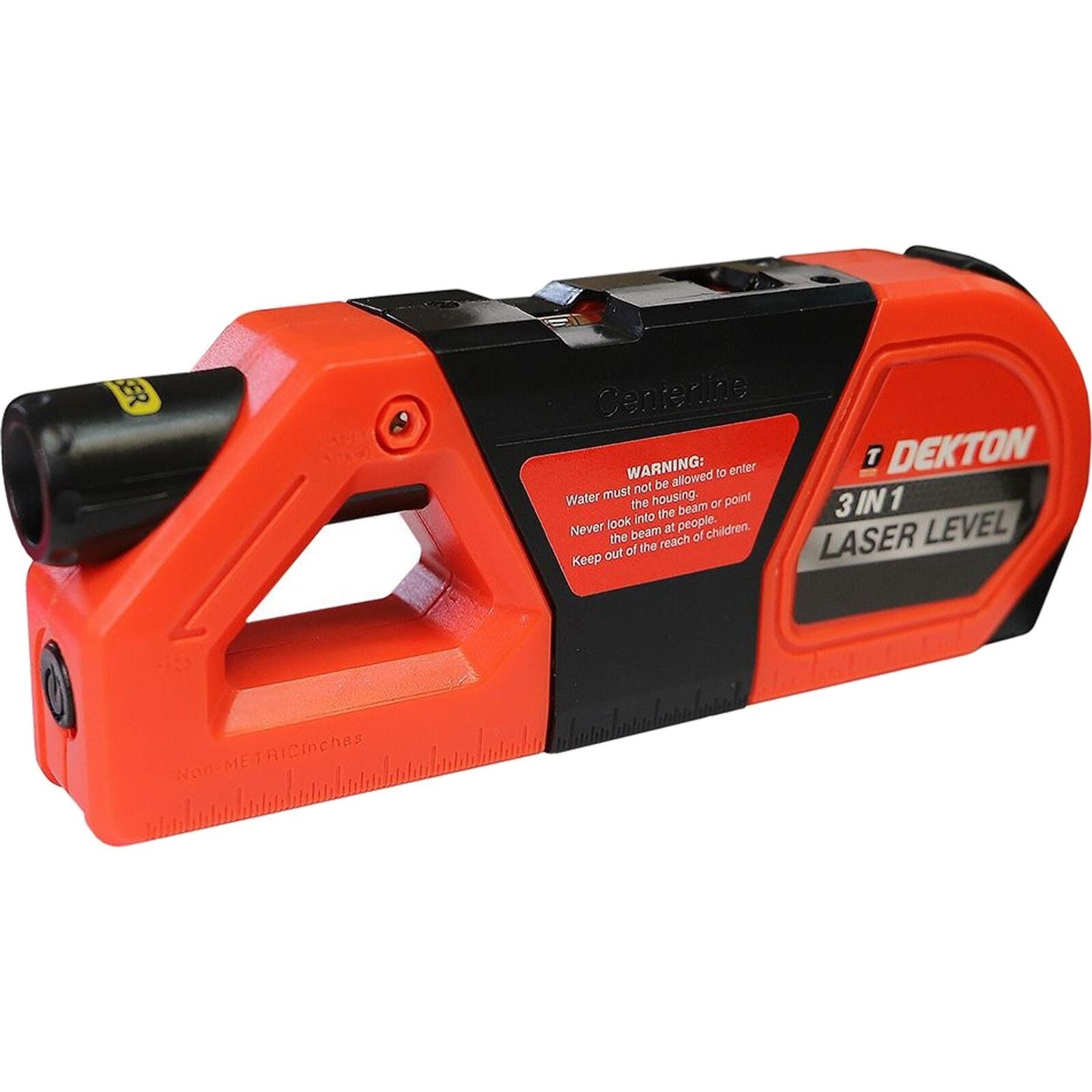 Dekton 3 In 1 Multipurpose Pin-point Laser Spirit Level With Tape Measure Dekton 3 In 1 Multipurpose Pin-point Laser Spirit Level With Tape Measure