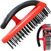 Dekton Wire Carbon Steel Soft Grip Hand Brush Ideal for Rust Dirt Removal