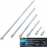 BlueSpot 6pc 1/4" Drive Socket Extension Bar Set 32 50 100 150 200 275mm Long