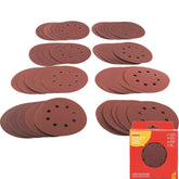 Amtech 40pc 125mm Orbital Circular Sanding Sheet Discs Pads 40 - 400 Grit 5"