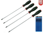 Bluespot Extra Long Torx Star Screwdrivers Set T15 T20 T25 T30 Magnetic Tip