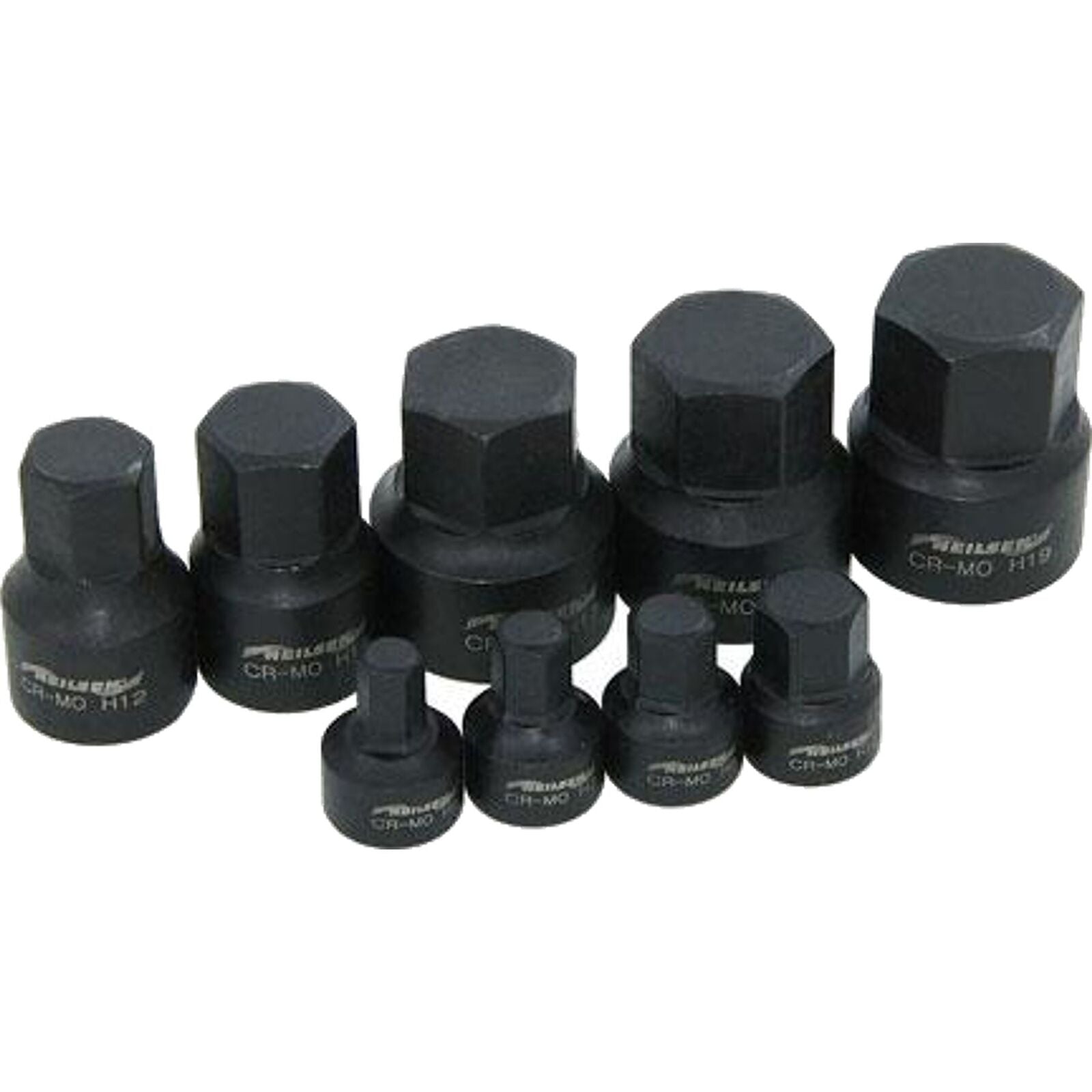 Neilsen Low Profile Stubby Short Impact Hex Bit Socket Set 6mm - 19mm  9pc Neilsen Low Profile Stubby Short Impact Hex Bit Socket Set 6mm - 19mm  9pc